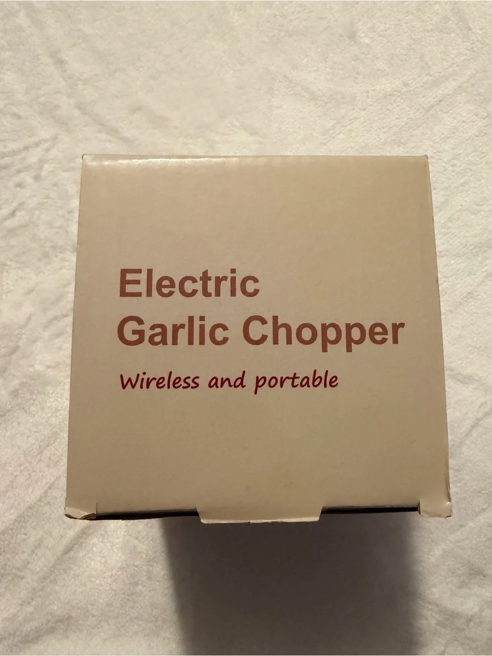 Garlic Chopper - Wireless and Portable (White/Clear)